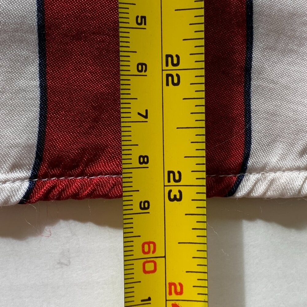 Maeve Maria Anthropologie Striped Red White Women's Top Sz 12 Balloon Sleeves - Picture 7 of 12